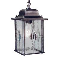 Elstead Wexford Pendant Porch Lantern - Black