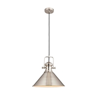 Endon Brampton Ceiling Pendant Light - Nickel