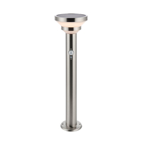 Endon Halton Solar LED Outdoor Post Light with PIR Sensor - Stainless Steel
