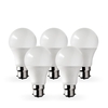 Envirolight 10W Warm White LED GLS Bulb - Bayonet Cap - Pack of 5