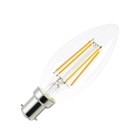 Envirolight 4W Warm White Dimmable 470lm LED Decorative Filament Candle Bulb - Small Bayonet Cap