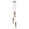 Erik 3 Light Cluster Ceiling Pendant - Polished Chrome