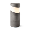Faro Barcelona Block Outdoor Small Bollard Light - Concrete Grey