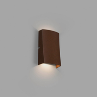 Faro Barcelona Nairobi LED Outdoor Up & Down Wall Light - Rust Brown