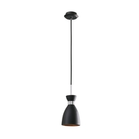 Faro Barcelona Retro Ceiling Pendant Light - Matt Black
