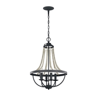 Feiss Nori 4 Light Chandelier - Weathered Zinc