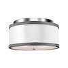 Feiss Pave Flush Ceiling Light - Polished Nickel