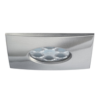 Fireguard LED6 Square Downlight – Brushed Nickel – Warm White