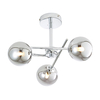 Forum Lindos 3 Arm Semi-Flush Ceiling Light - Chrome