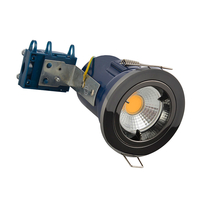 Forum Yate Fixed Fire Rated Downlight - Black Chrome