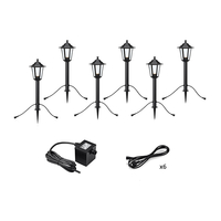 Garden 24V Coach Lantern LED Outdoor Post Light - 6 Lights