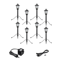 Garden 24V Coach Lantern LED Outdoor Post Light - 8 Lights
