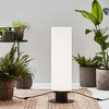 Garden 24V Cylinder 70 LED Outdoor Floor Lamp - Black & White