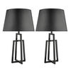 Geo Table Lamps – Grey – Set of 2