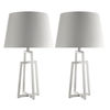 Geo Table Lamps – White – Set of 2