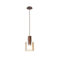 Gianna Ceiling Pendant Light - Mocha,  Polished Chrome