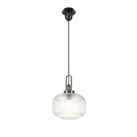 Henlee Ceiling Pendant Light - Black Chrome