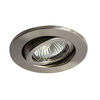 Hudson Single Light Adjustable Recessed Ceiling Fitting in Satin Nickel Finish