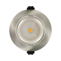 Integral 6W Warm White Dimmable LED Fire Rated Adjustable Downlight - Satin Nickel