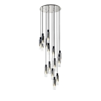 Isaac 15 Light Cluster Ceiling Pendant - Polished Chrome