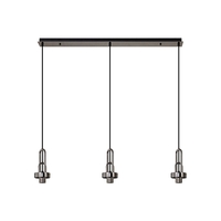 Juniper Ceiling Pendant Lamp Holder - Black Chrome