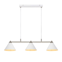 Klint 3 Light Bar Ceiling Pendant - White