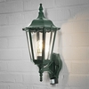Konstsmide Firenze Outdoor Lantern Wall Light with PIR Sensor - Green