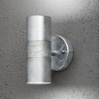 Konstsmide Modena Outdoor Up & Down Wall Light - Galvanised Steel