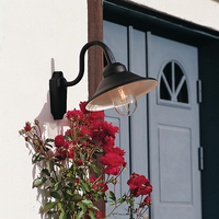 Konstsmide Vega Outdoor Wall Light - Black