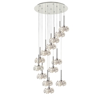 Kynslee 13 Light Cluster Ceiling Pendant - Polished Chrome