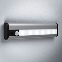 LEDVance Linear LED Battery Operated Under Cabinet Light with USB and PIR Sensor - 200mm - Silver