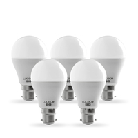 Luceco 9W Warm White LED GLS Bulb - Bayonet Cap - Pack of 5