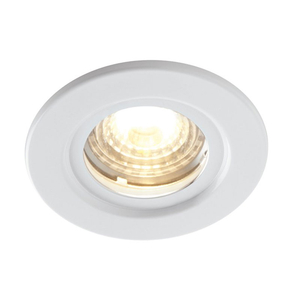 Luceco Atom 5W Dimmable Cool White LED Fire Rated Downlight - White
