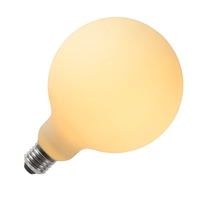 Lucide 5W Very Warm White Dimmable LED Opal Decorative Filament 125mm Globe Bulb - Screw Cap