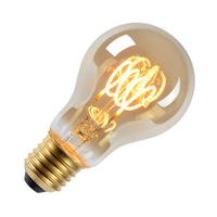 Lucide 5W Very Warm White Dimmable LED Smoky Decorative Filament GLS Bulb - Screw Cap