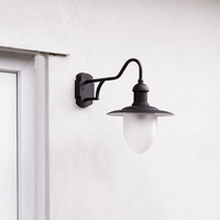 Lucide Aruba Outdoor Hanging Lantern Wall Light - Black