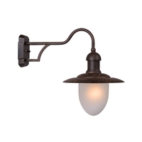 Lucide Aruba Outdoor Wall Light - Rust Brown