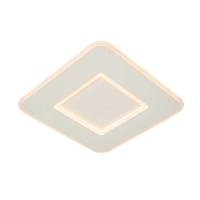 Lucide Axelle Square LED Flush Ceiling Light - White