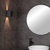 Lucide Axi Bathroom LED Up & Down Wall Light - Black