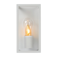 Lucide Carlyn Half Lantern Flush Wall Light - White