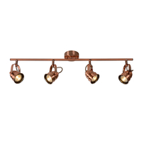 Lucide Cigal 4 Light Spotlight Bar - Copper