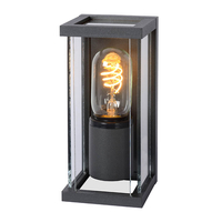 Lucide Claire Mini Half Lantern Outdoor Wall Light - Anthracite
