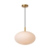 Lucide Elysee Glass Ceiling Pendant Light - Opal