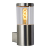 Lucide Fedor Outdoor Wall Light - Satin Chrome