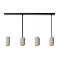 Lucide Gipsy Concrete 4 Light Bar Ceiling Pendant - Concrete Grey