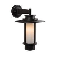 Lucide Goess Outdoor Hanging Lantern Wall Light - Brown