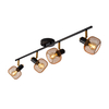 Lucide Maren 4 Light Spotlight Bar - Black & Gold