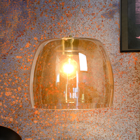 Lucide Mondavi Glass Ceiling Pendant Light - Amber