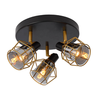 Lucide Nila 3 Light Spotlight Plate - Black