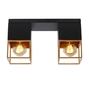 Lucide Rixt 2 Arm Flush Ceiling Light - Black